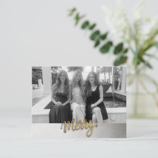 Festividades Cartão postal de feriado de feliz (Em pé/Frente)