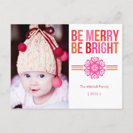 Festividades Cartão postal de Feriado de Foto BRIGHT da BE para