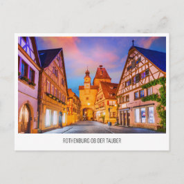 Festividades Cartão postal de Feriado de viagem de Rothenburg o