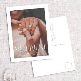 Festividades Cartão postal de Feriado do Noivado Merriest