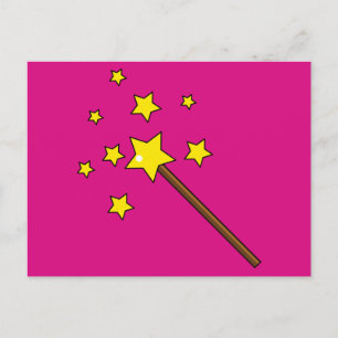 Festividades Cartão postal de Feriado Magic Wand