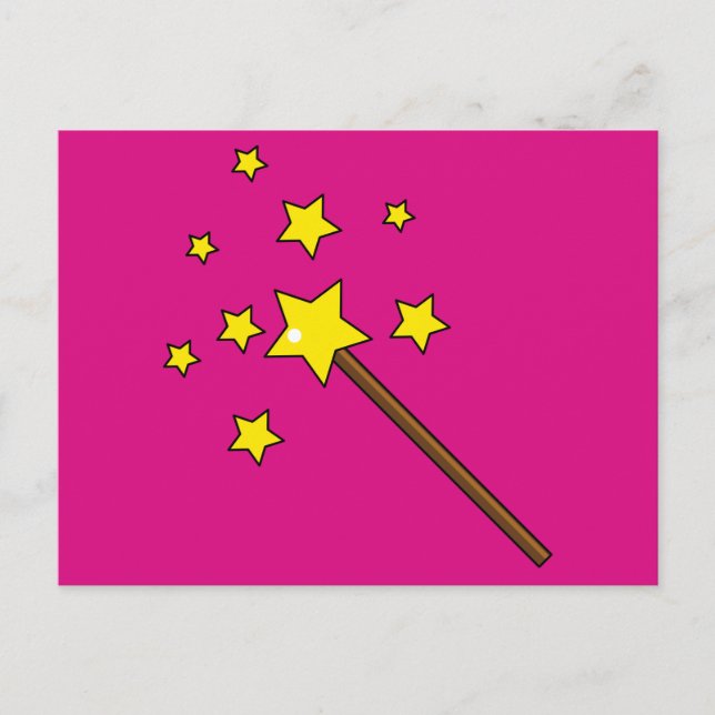 Festividades Cartão postal de Feriado Magic Wand (Frente)