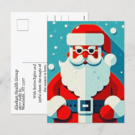 Festividades Cartão postal de feriado para Papais noeis delicio