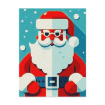 Cartão postal de feriado para Papais noeis delicio