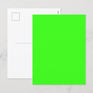 Festividades Cartão postal de feriado personalizado neon Green