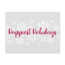 Cartão postal de feriados mais felizes para as emp