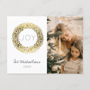 Festividades Cartão postal de férias com foto em aquarela com b