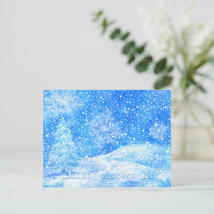 Festividades Cartão postal de férias de inverno