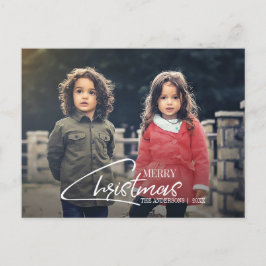 Festividades Cartão postal de foto de férias com roteiro de Nat