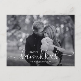 Festividades Cartão Postal de Foto de Férias Feliz Hanukkah