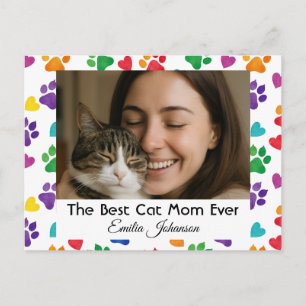 Festividades Cartão postal de foto personalizado Melhor Mãe de 