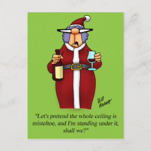 Festividades Cartão postal de humor engraçado no feriado
