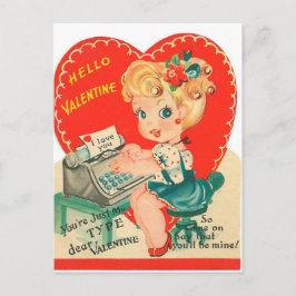 Festividades Cartão postal de Namorados de Feriado da Vintage