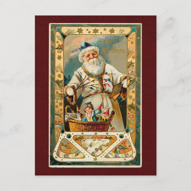 Festividades Cartão postal de natais vintages (Frente)