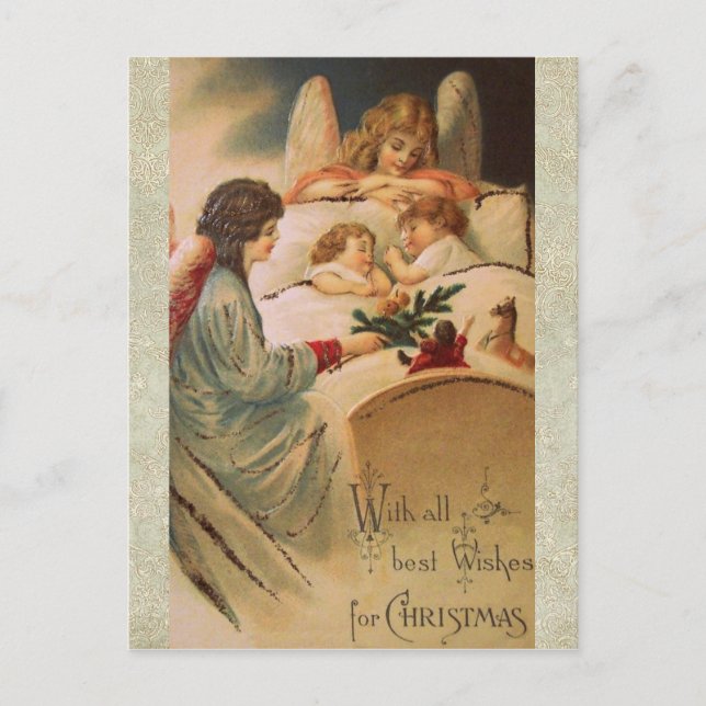 Festividades Cartão postal de natais vintages (Frente)