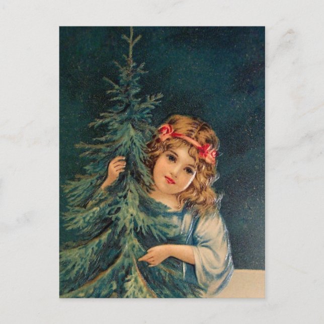 Festividades Cartão postal de natais vintages (Frente)