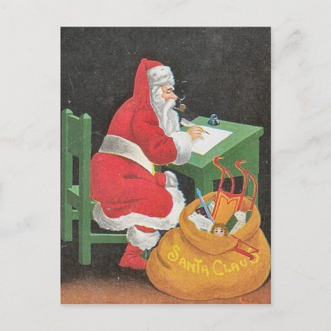 Festividades Cartão postal de natais vintages (Frente)