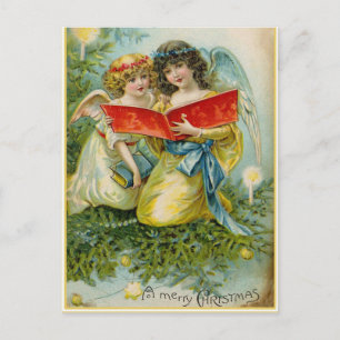 Festividades Cartão postal de natais vintages de Anjos Feriado
