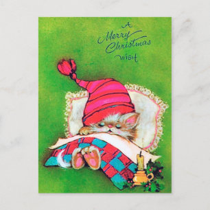 Festividades Cartão postal de natais vintages de férias