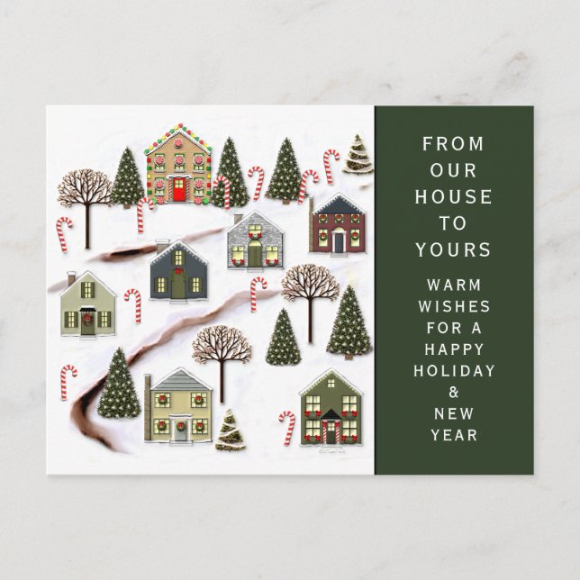 Festividades Cartão postal de Natal (Frente)