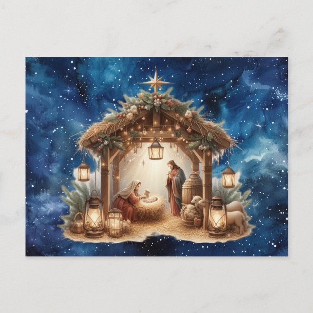 Festividades Cartão postal de Natal (Frente)