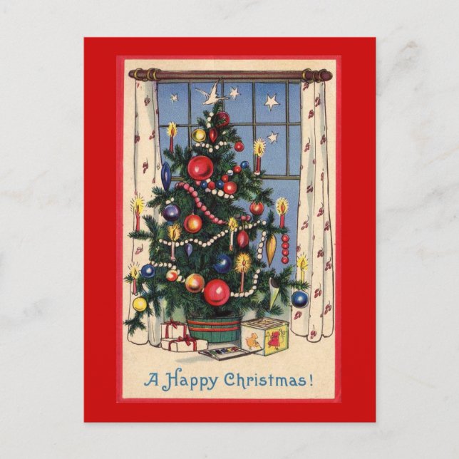 Festividades Cartão postal de Natal (Frente)