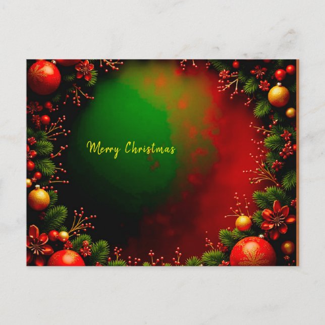 Festividades Cartão Postal de Natal (Frente)