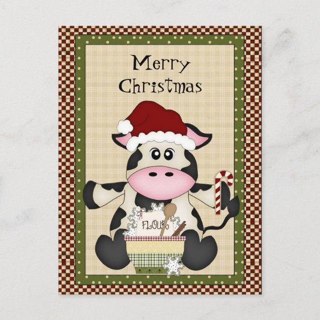 Festividades Cartão postal de Natal (Frente)
