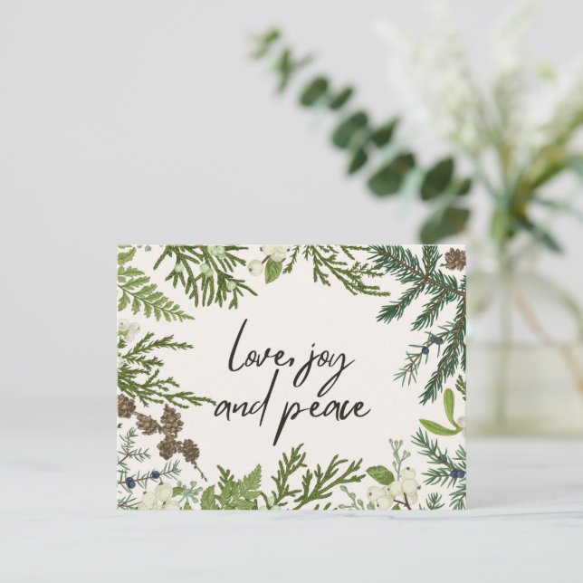 Festividades Cartão Postal de Natal (Em pé/Frente)