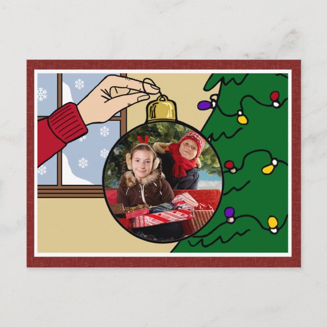 Festividades Cartão postal de Natal (Frente)