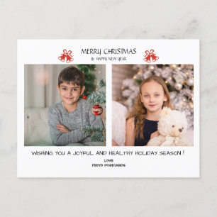 Festividades Cartão postal de Natal 2 para Colagem de Fotos