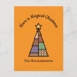 Festividades Cartão postal de Natal da Árvore de Quilor