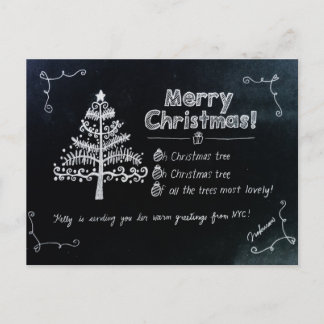 Festividades Cartão postal de Natal da NYC