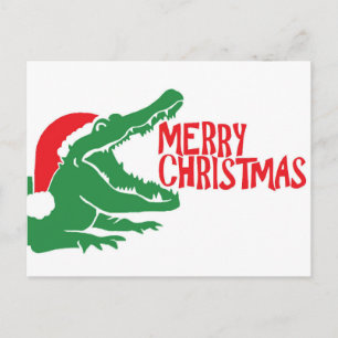 Festividades Cartão postal de natal de Alligator