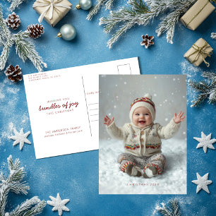 Festividades Cartão postal de Natal de Joy