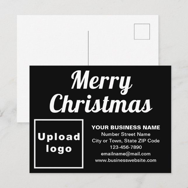 Festividades Cartão postal de Natal de Negócios (Frente/Verso)