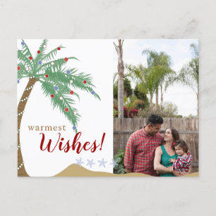 Festividades Cartão postal de Natal de Palm Tree
