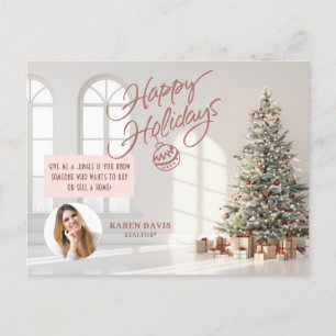 Festividades Cartão postal de Natal do Marketing Imobiliário