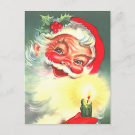 Festividades Cartão postal de Natal do Pai Vintage