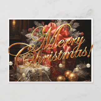 Festividades Cartão postal de Natal Feliz