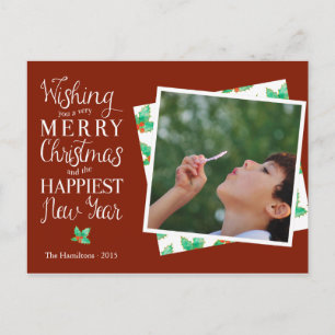 Festividades Cartão postal de Natal feliz