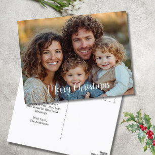 Festividades Cartão postal de Natal Feliz