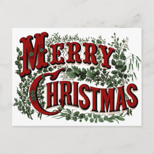 Festividades Cartão postal de Natal Feliz