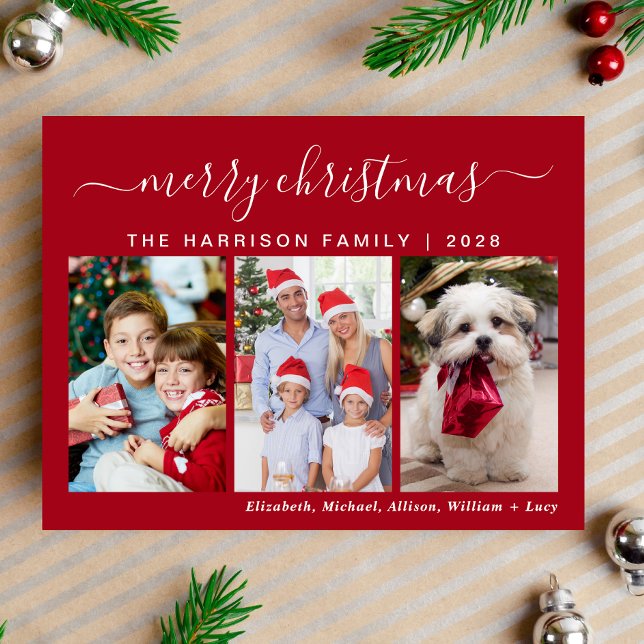 Festividades Cartão postal de Natal Feliz 3 (Capture the joy, love & laughter shared with your family and friends in a card that's uniquely yours)