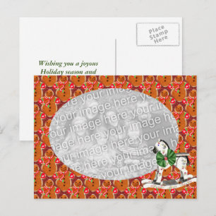 Festividades Cartão postal de Natal Gingerbird