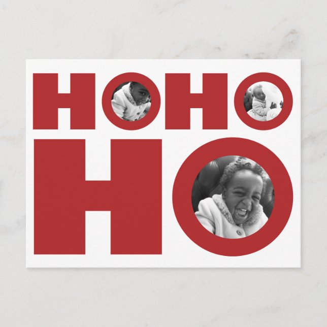Festividades Cartão postal de Natal Ho (Frente)