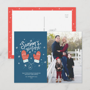 Festividades Cartão postal de Natal Hygge Mittens