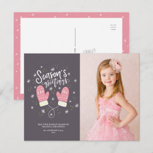 Festividades Cartão postal de Natal Hygge Mittens