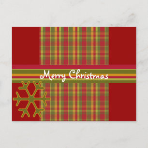 Festividades Cartão postal de Natal Merry da xadrez