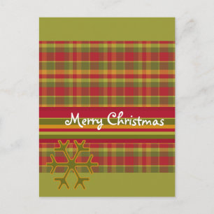 Festividades Cartão postal de Natal Merry da xadrez